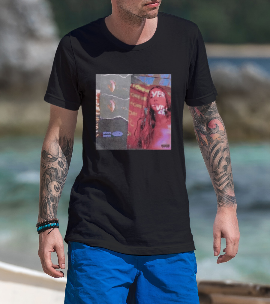 Drivers License Olivia Rodrigo Album Cover T-Shirt