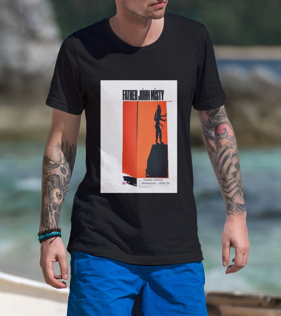 Father John Misty Seattle April 3 4 2026 Featuring Damien Jurado At Paramount Theater T-Shirt