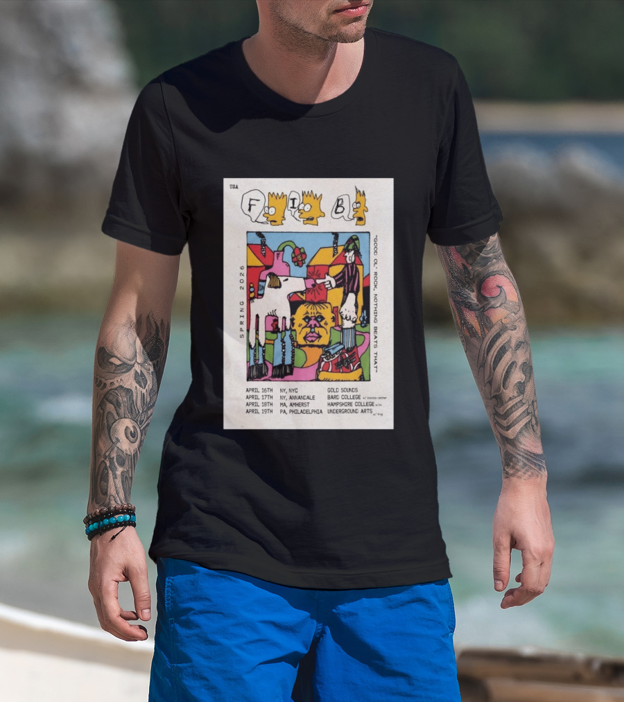 Fib Band Spring 2026 Tour Good Ol' Rock Iconic Dates USA Locations T-Shirt