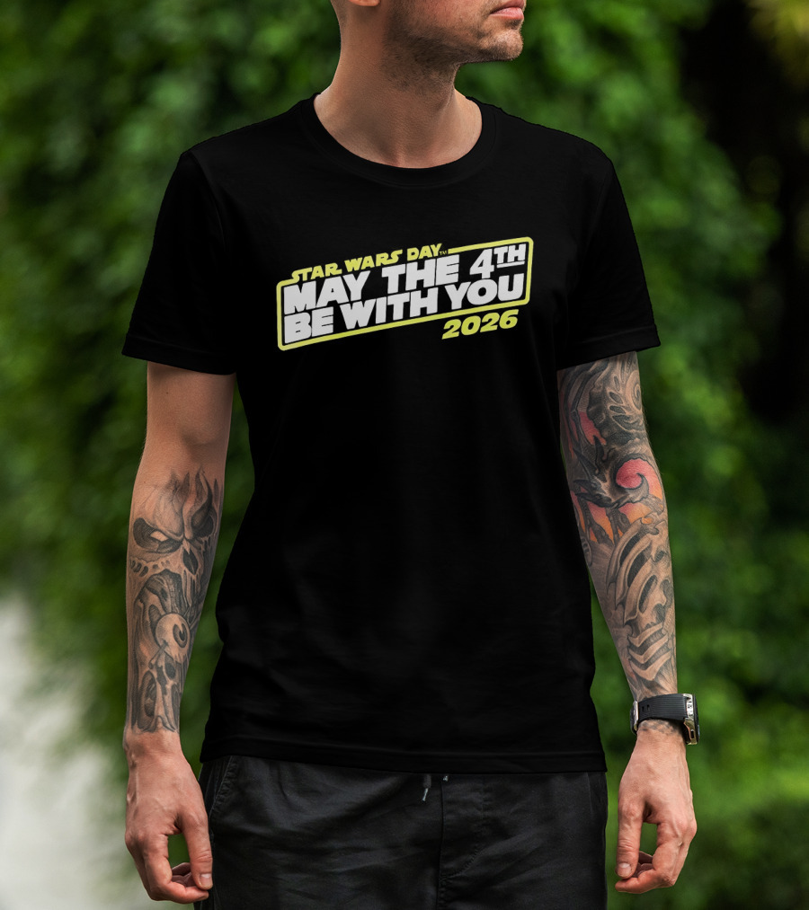 Star Wars Day 2026 May The 4th Be With You Yellow T-Shirt