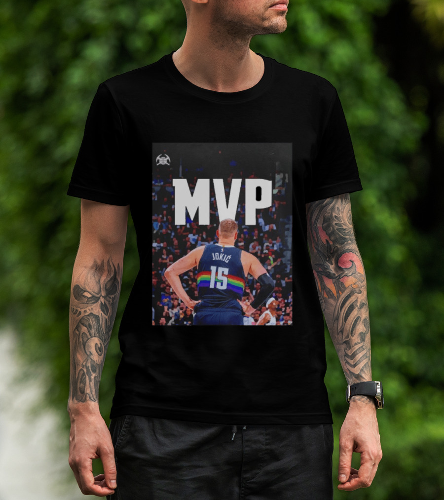 MVP Nikola Jokić 15 Denver Nuggets Basketball T-Shirt