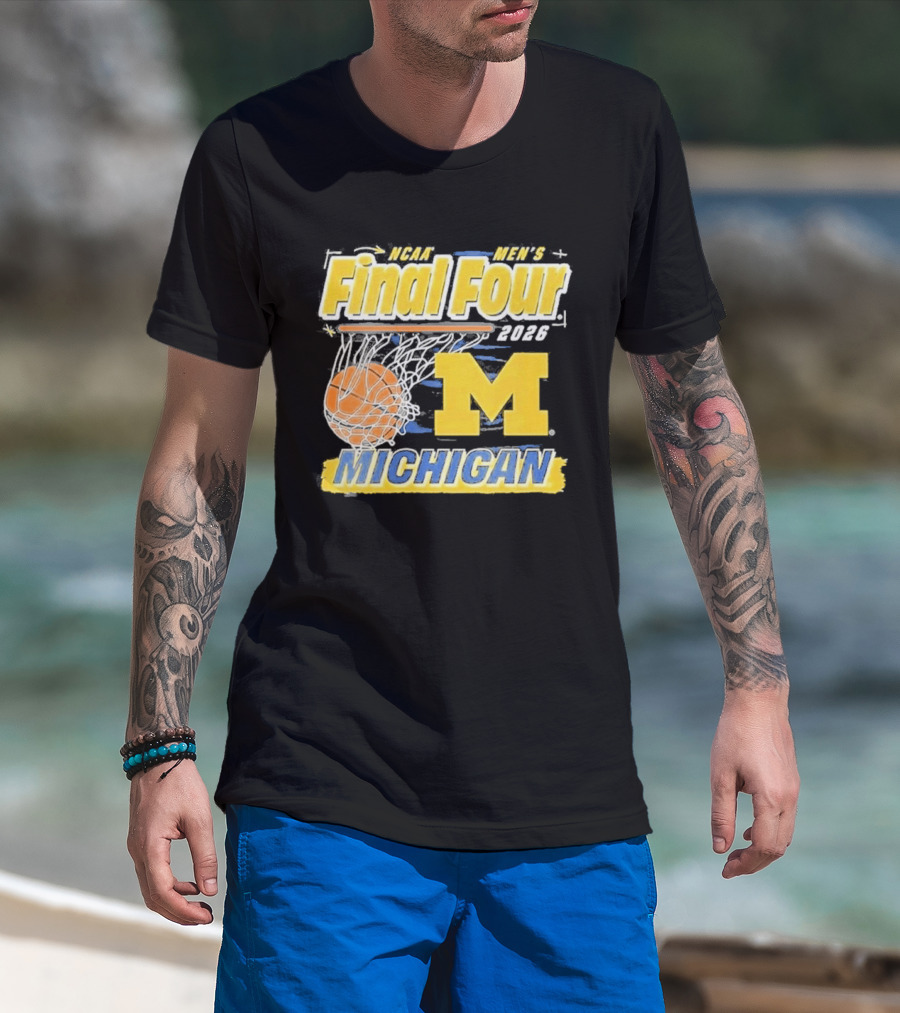 NCAA Men's Final Four 2026 Michigan Basketball M T-Shirt