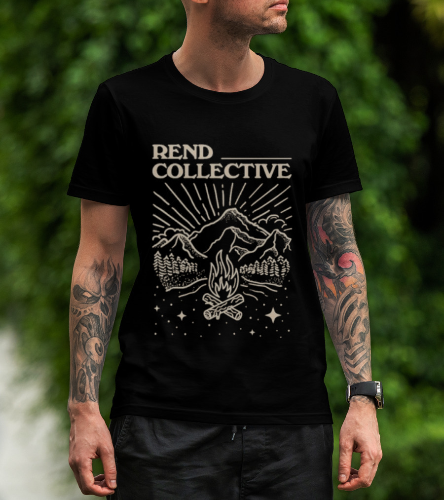 Rend Collective Campfire Mountains And Stars Scene T-Shirt
