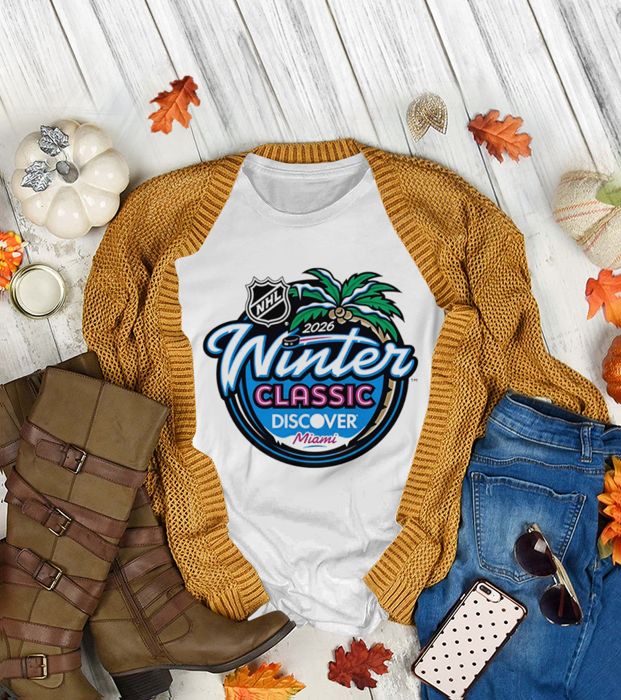 2026 NHL Winter Classic Discover Miami Palm Tree T-Shirt