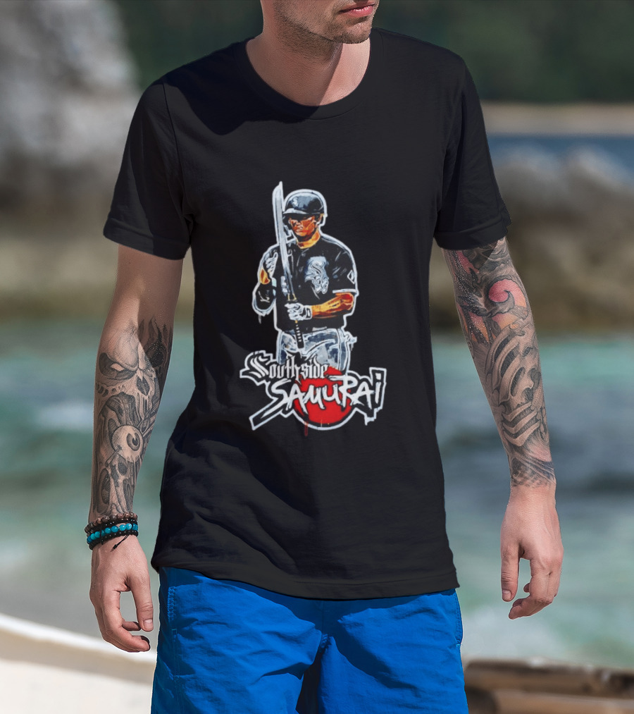 Southside Samurai Baseball Player Chicago White Sox T-Shirt