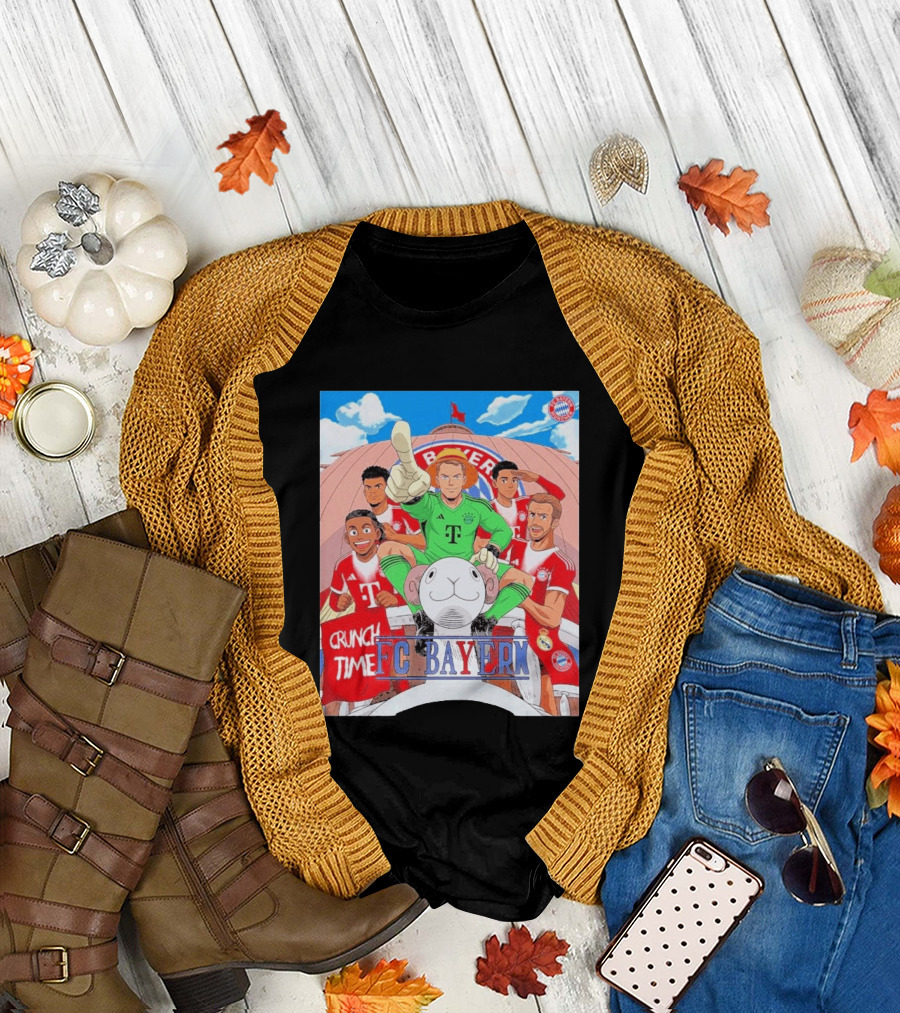 Crunch Time FC Bayern Munich x One Piece Anime Crossover UCL Collaboration T-Shirt