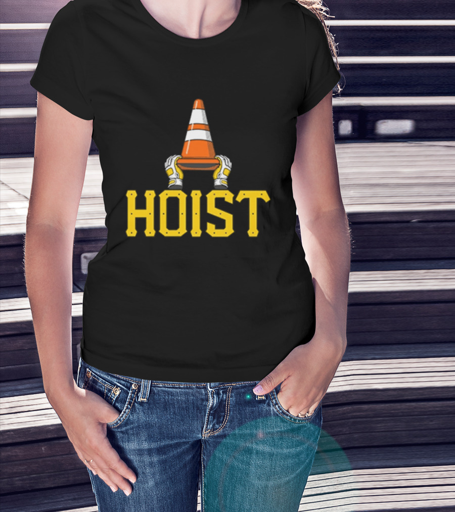 Hoist The Traffic Cone Pittsburgh Baseball Yellow Black Grafters T-Shirt