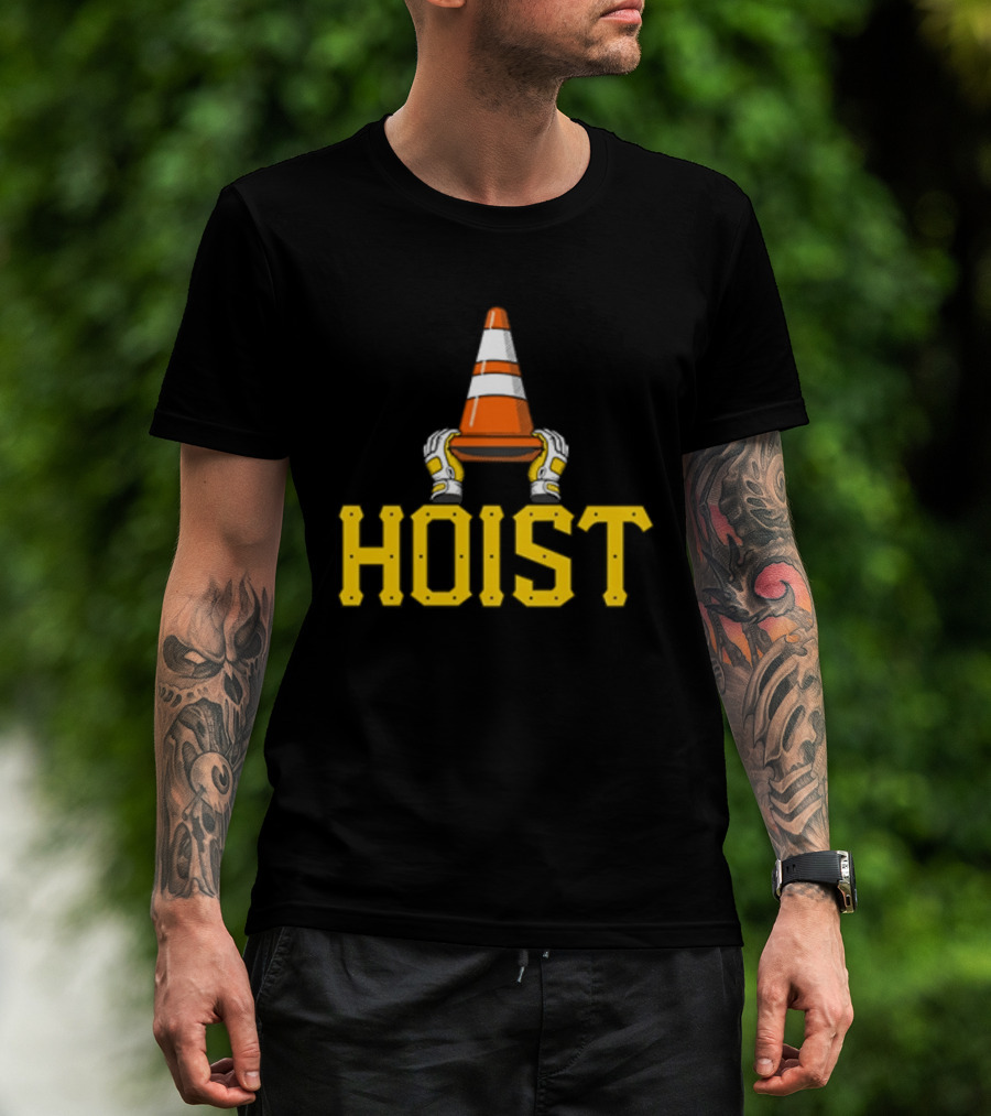 Hoist The Traffic Cone Pittsburgh Baseball Yellow Black Grafters T-Shirt