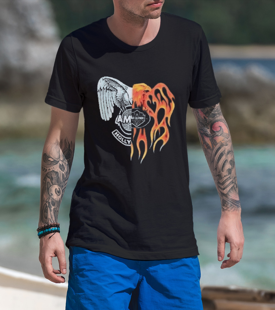 Louis Tomlinson HDWGH Tour Prague Amiri Spliced Angel Flames 2026 T-Shirt