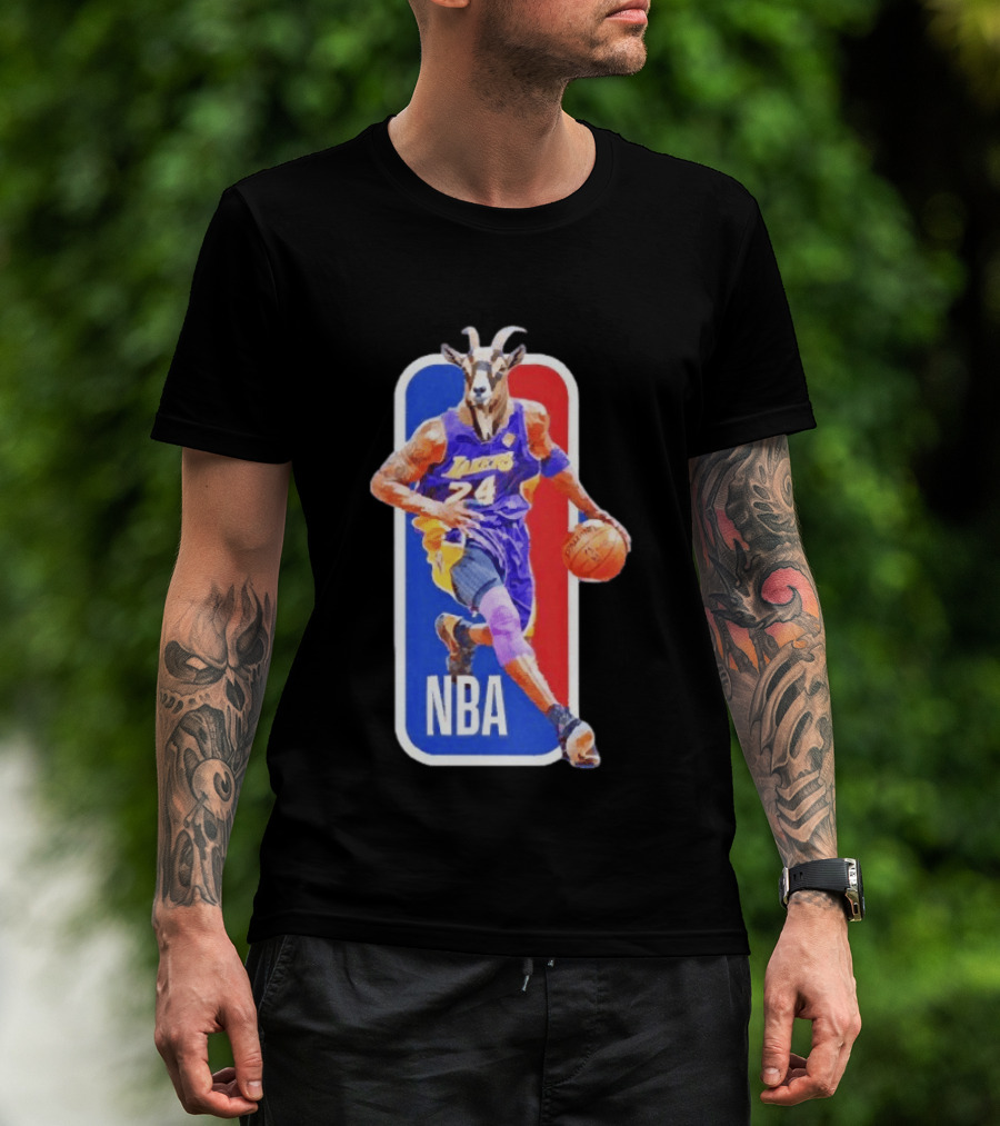 Kobe Bryant Los Angeles Lakers 24 NBA Goat Basketball T-Shirt