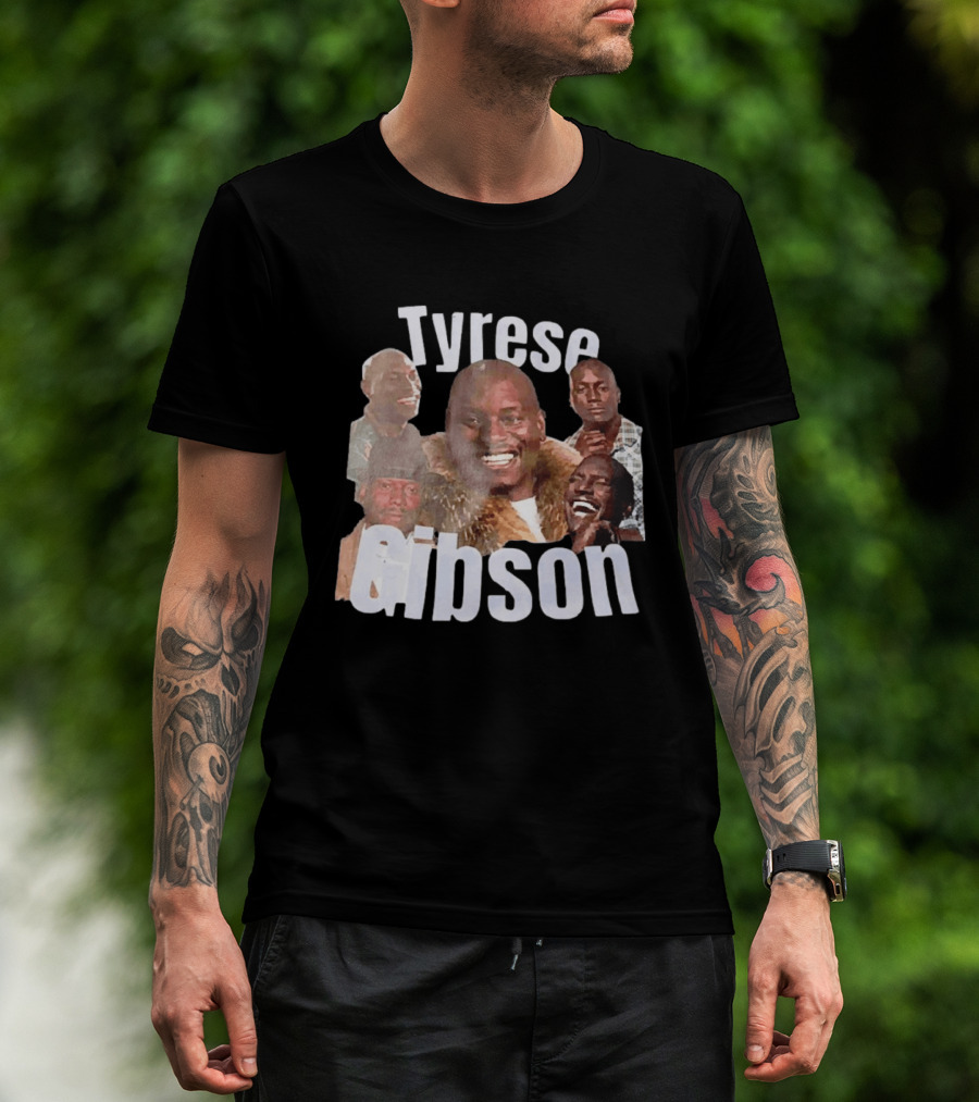 Tyrese Gibson American Ships Free Multiple Expressions T-Shirt