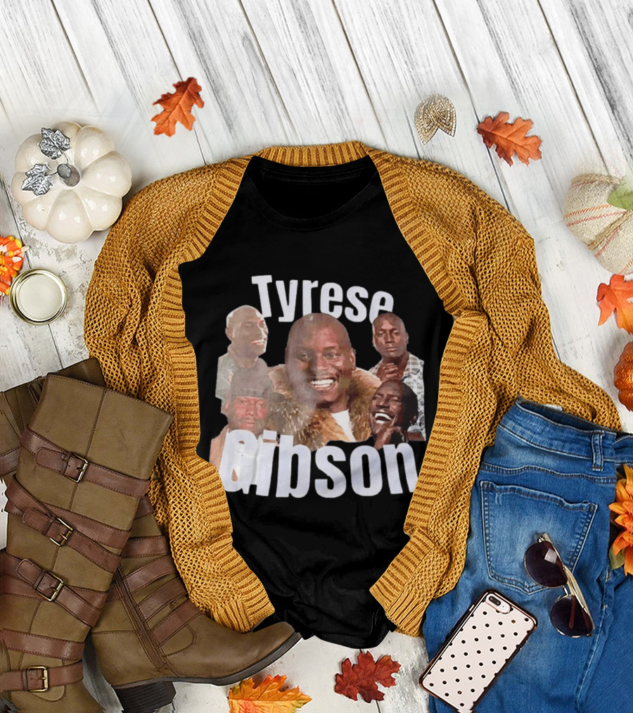 Tyrese Gibson American Ships Free Multiple Expressions T-Shirt