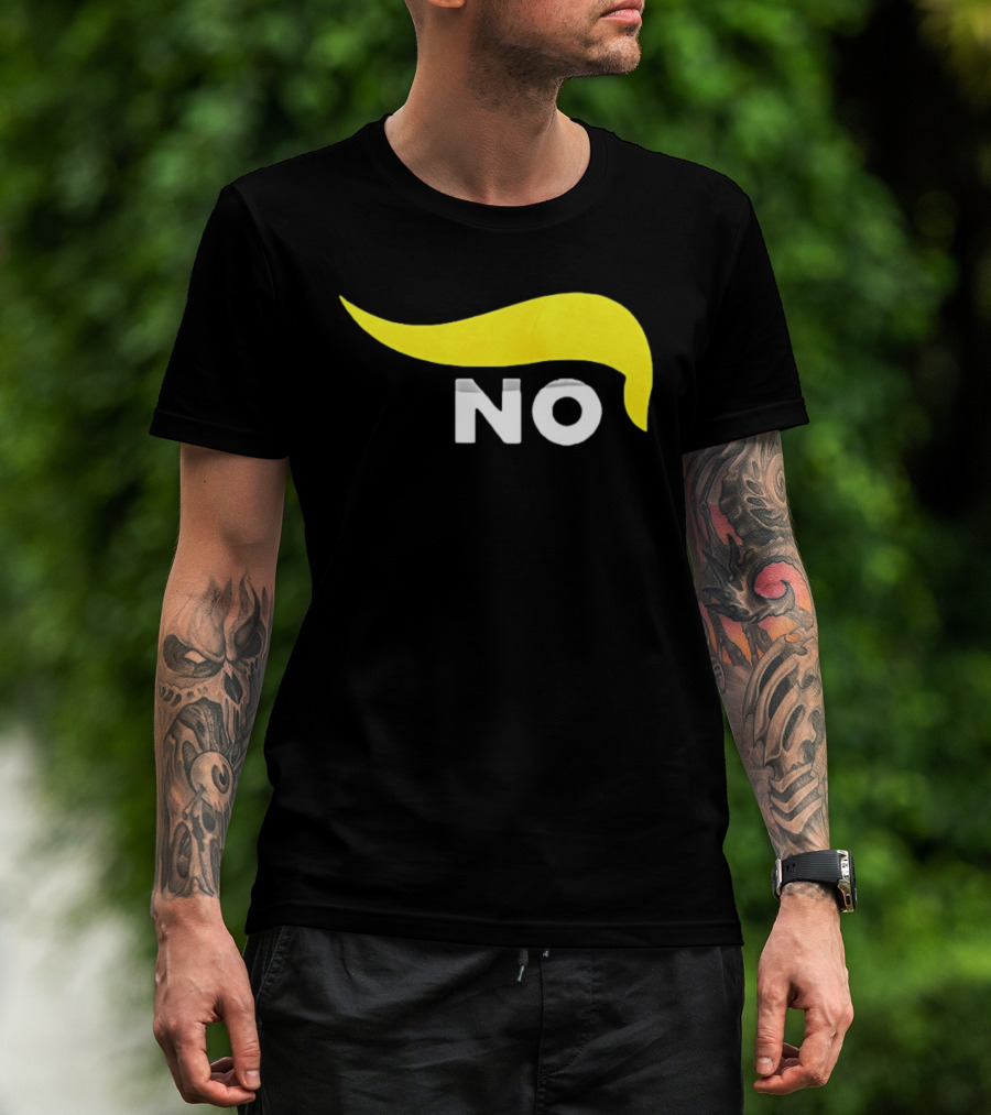 No One Wants To Fight For Israel With Iconic Yellow Hair Accentuating NO T-Shirt