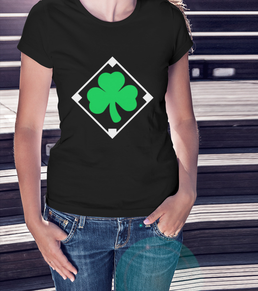 Shamrock Diamond Irish Licensed Clover T-Shirt