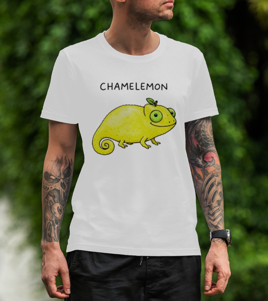 Chamelemon Lemon Chameleon Fruit Pun Humor T-Shirt