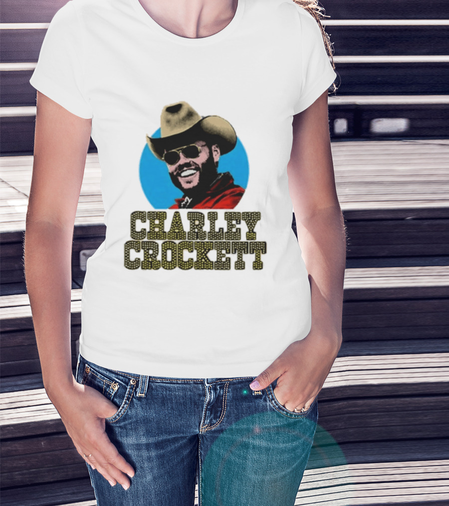 Charley Crockett Cowboy Hat Sunglasses Western T-Shirt