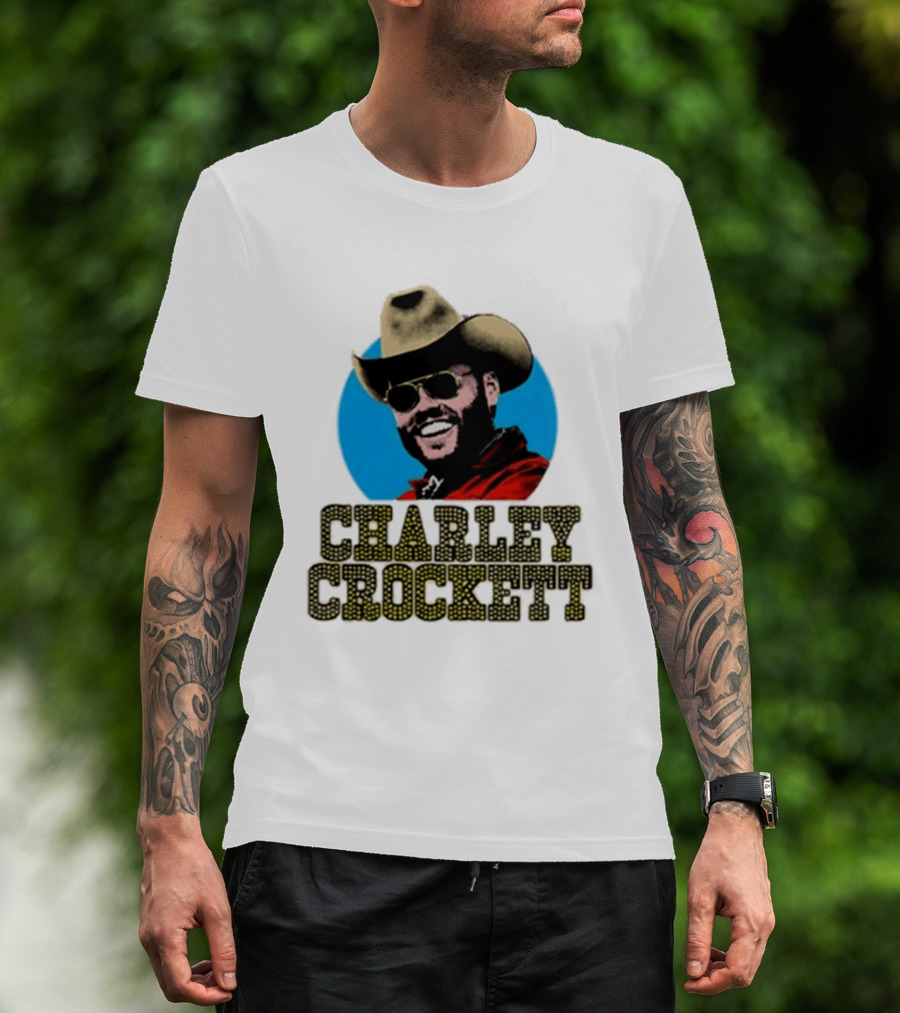 Charley Crockett Cowboy Hat Sunglasses Western T-Shirt