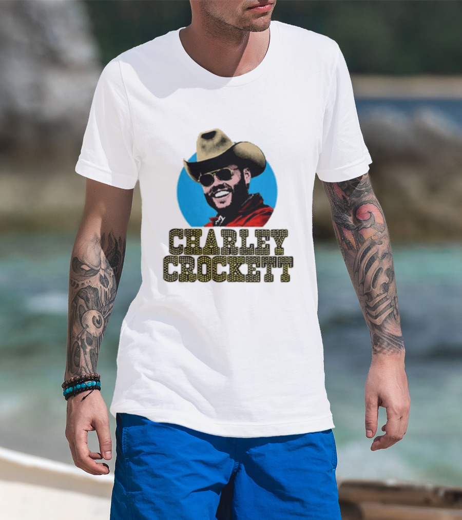Charley Crockett Cowboy Hat Sunglasses Western T-Shirt