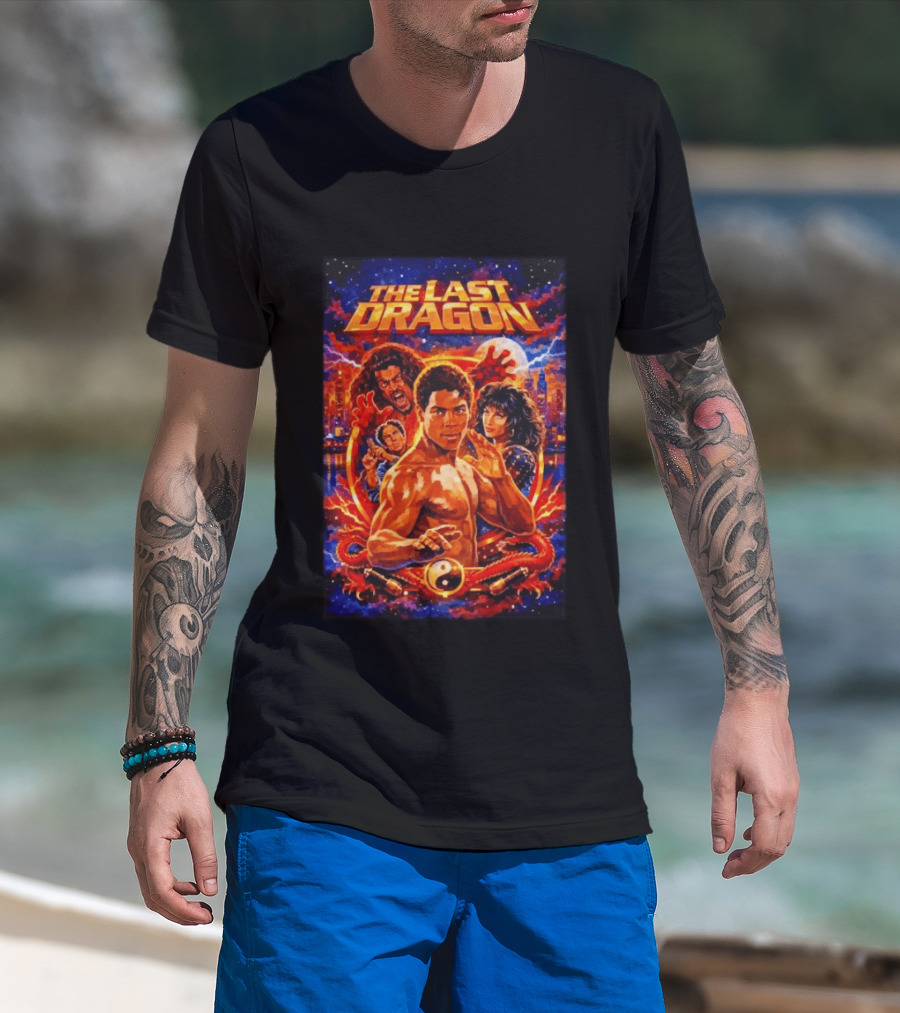 The Last Dragon 1985 Classic Martial Arts Movie Featuring Iconic Characters And Action T-Shirt