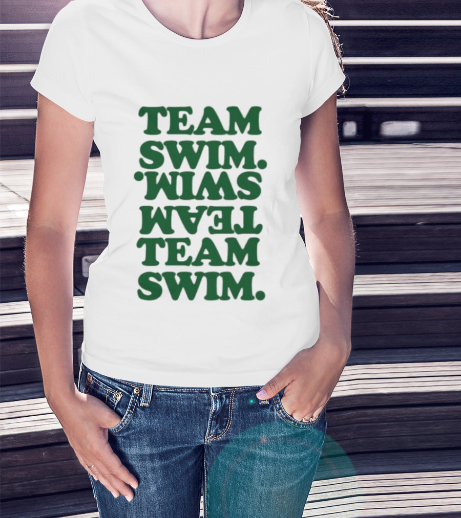 Johnnyswim Team Swim Team Swim Text Stacked T-Shirt