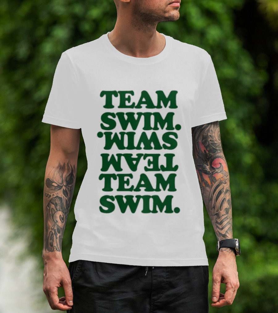 Johnnyswim Team Swim Team Swim Text Stacked T-Shirt
