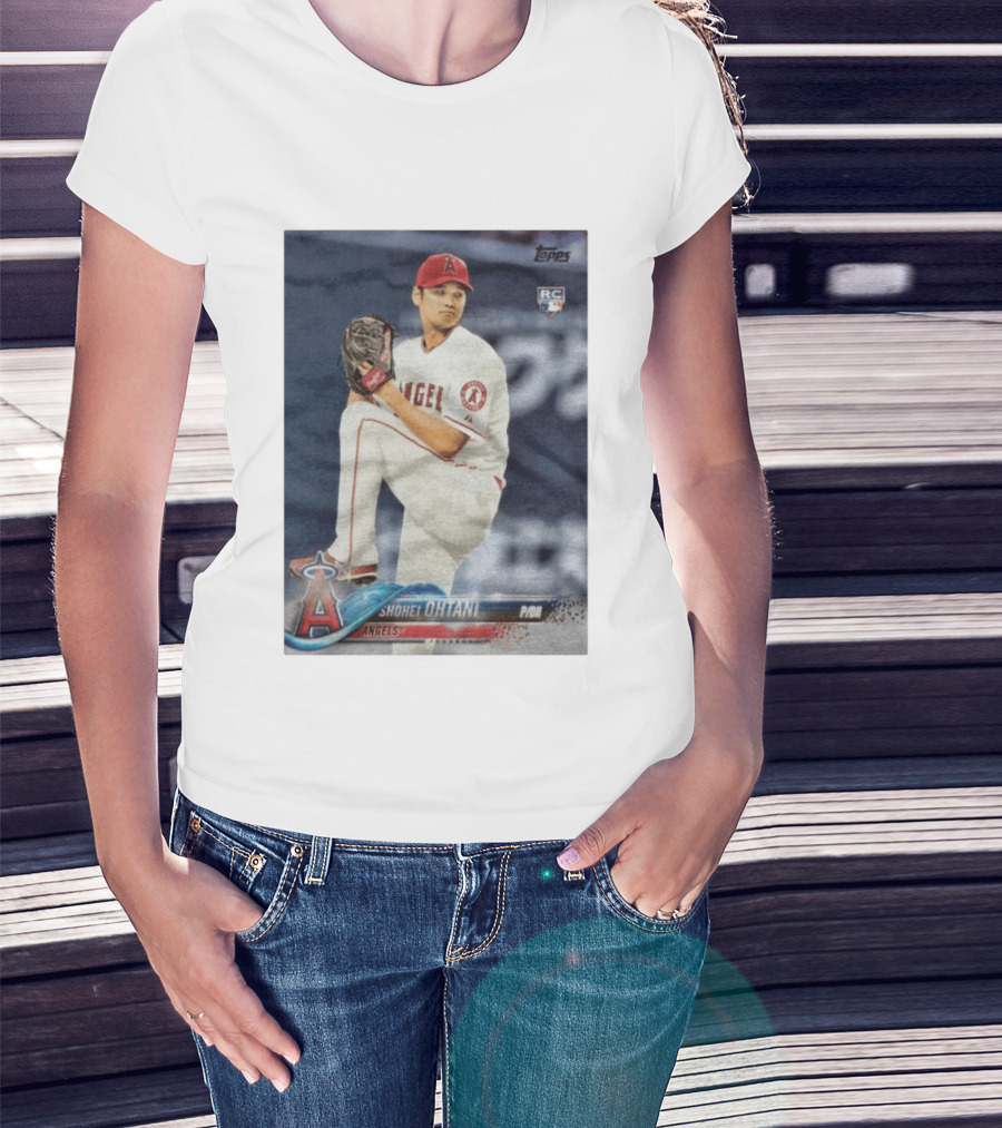 Topps Los Angeles Angels Shohei Ohtani RC Rookie Card T-Shirt