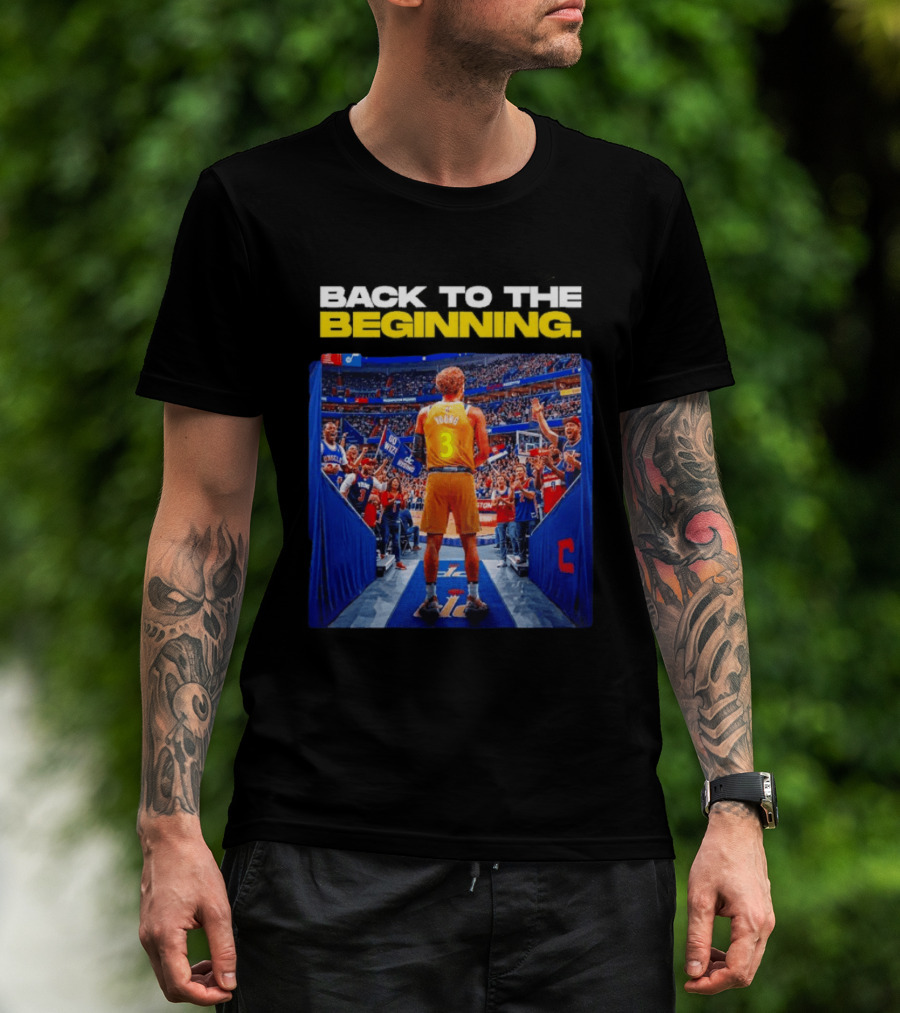 Back To The Beginning Trae Young Washington Wizards Fan Celebration T-Shirt