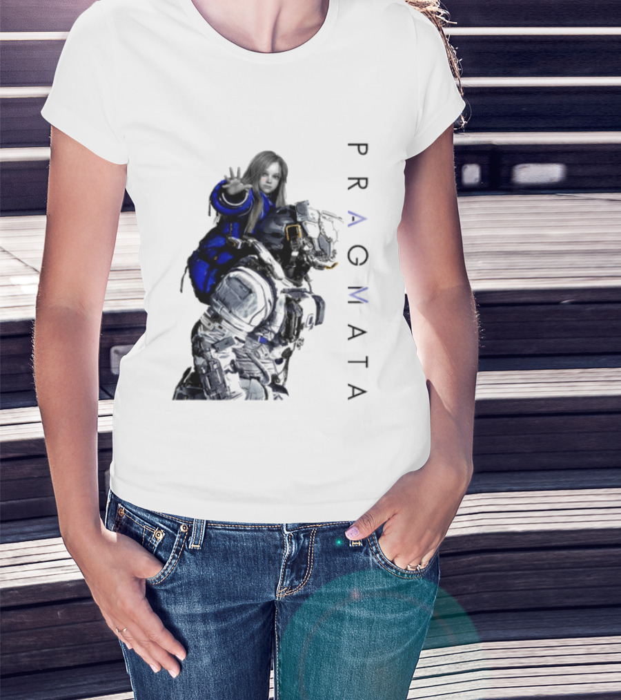 PRAGMATA Character Holding Space Explorer Scene T-Shirt