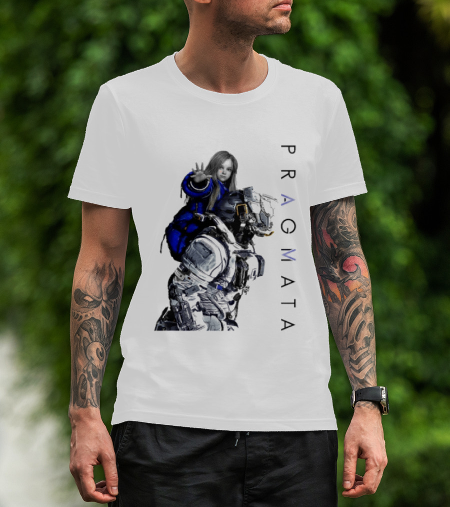 PRAGMATA Character Holding Space Explorer Scene T-Shirt