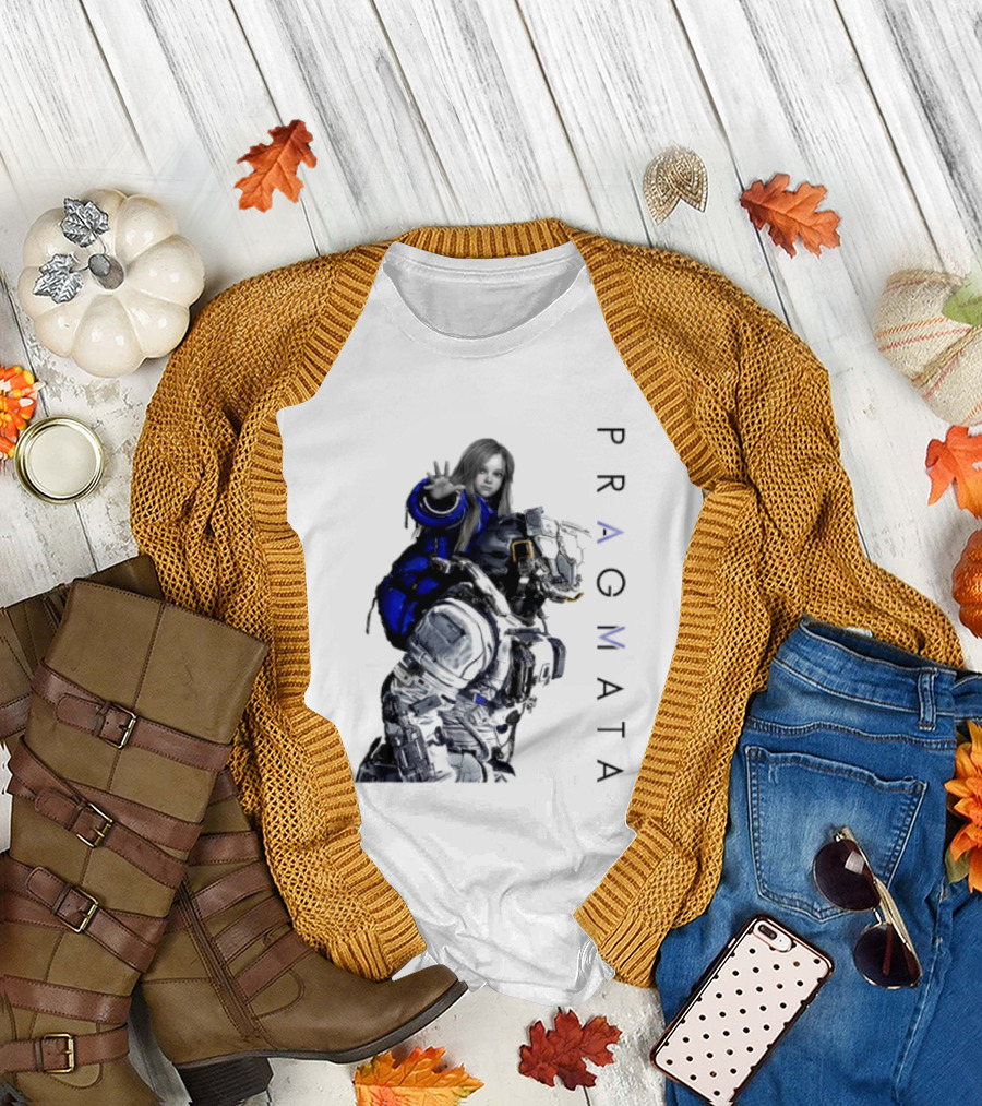 PRAGMATA Character Holding Space Explorer Scene T-Shirt
