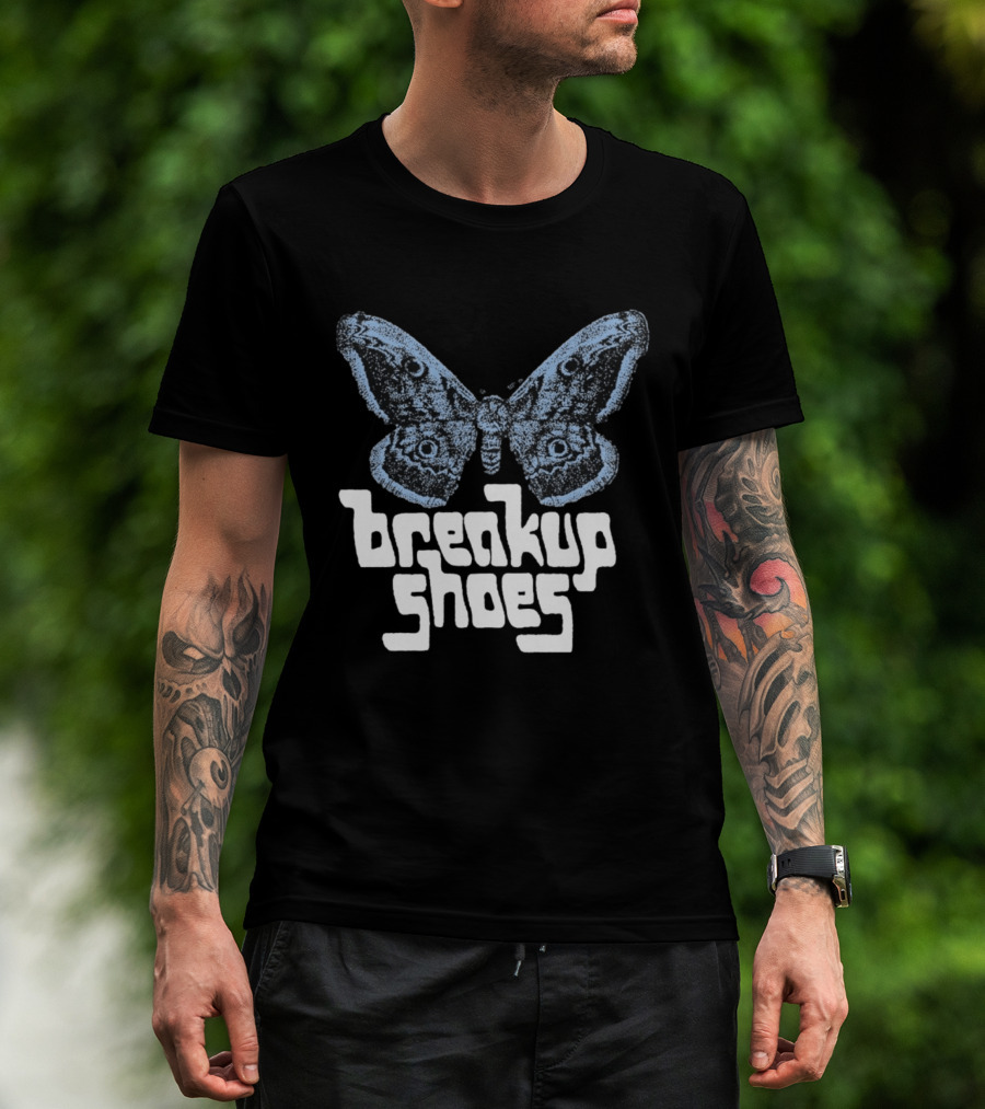 Breakup Shoes Blue Black Moth T-Shirt