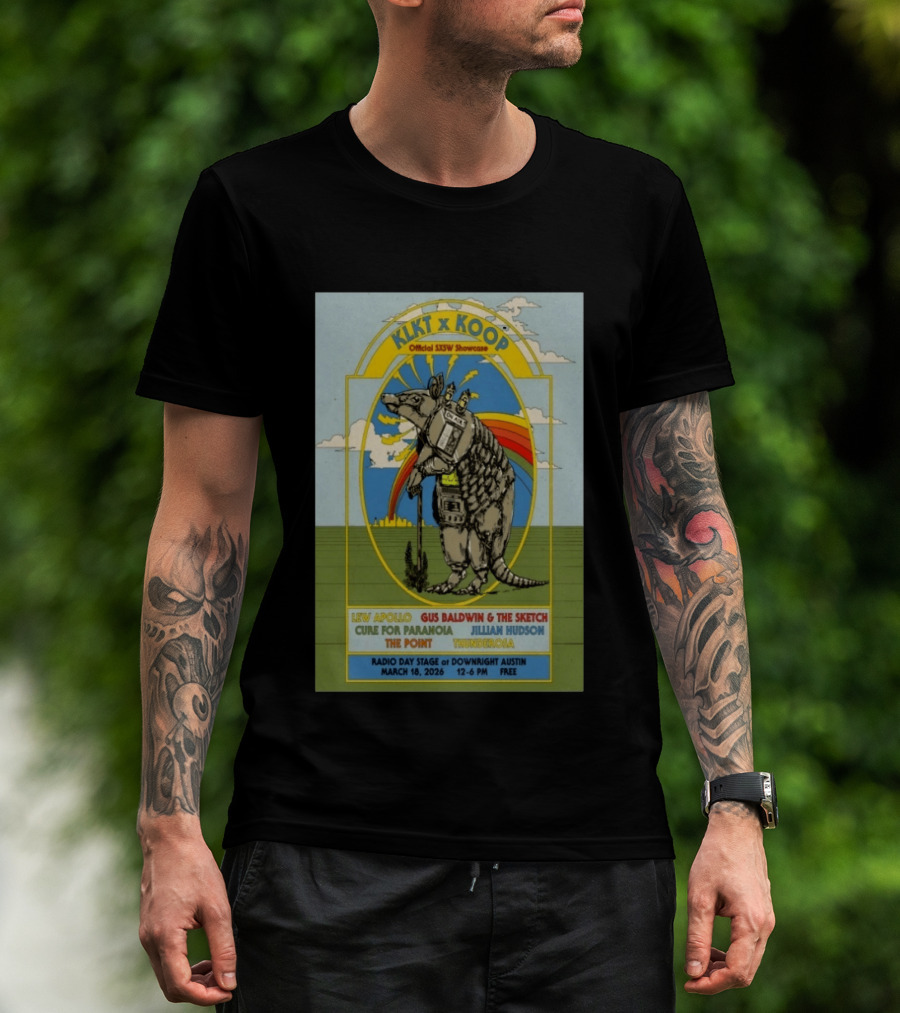 Klkt X Koop Downright Austin Hotel In Austin Tx Mar 18 2026 T-Shirt