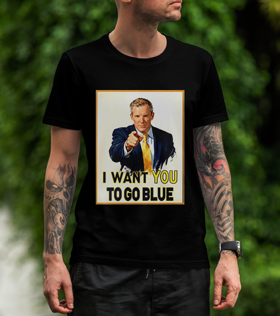Dusty May I Want You To Go Blue Michigan Wolverines Basketball T-Shirt