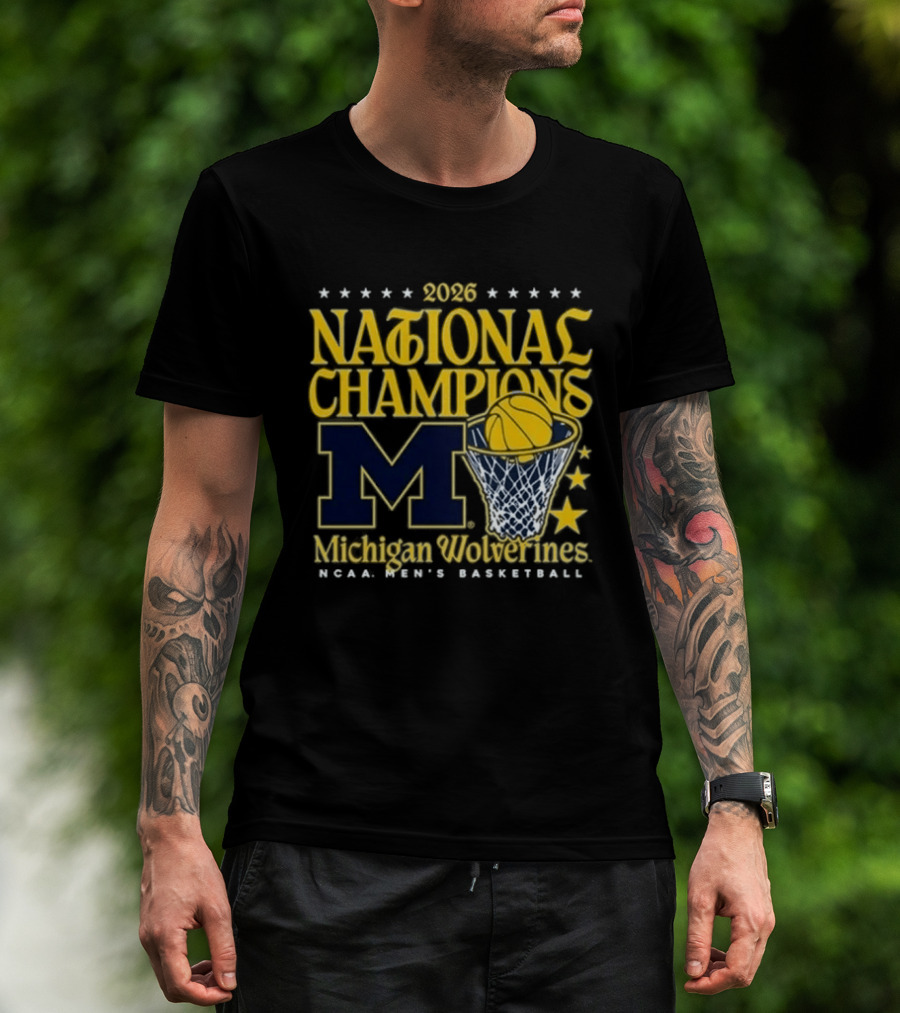 2026 National Champions Michigan Wolverines MBB Women's Basketball T-Shirt
