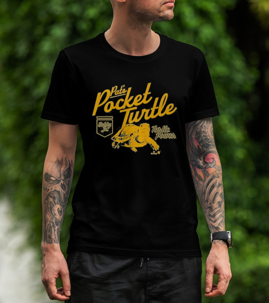 Pat Murphy Pocket Turtle Yellow T-Shirt