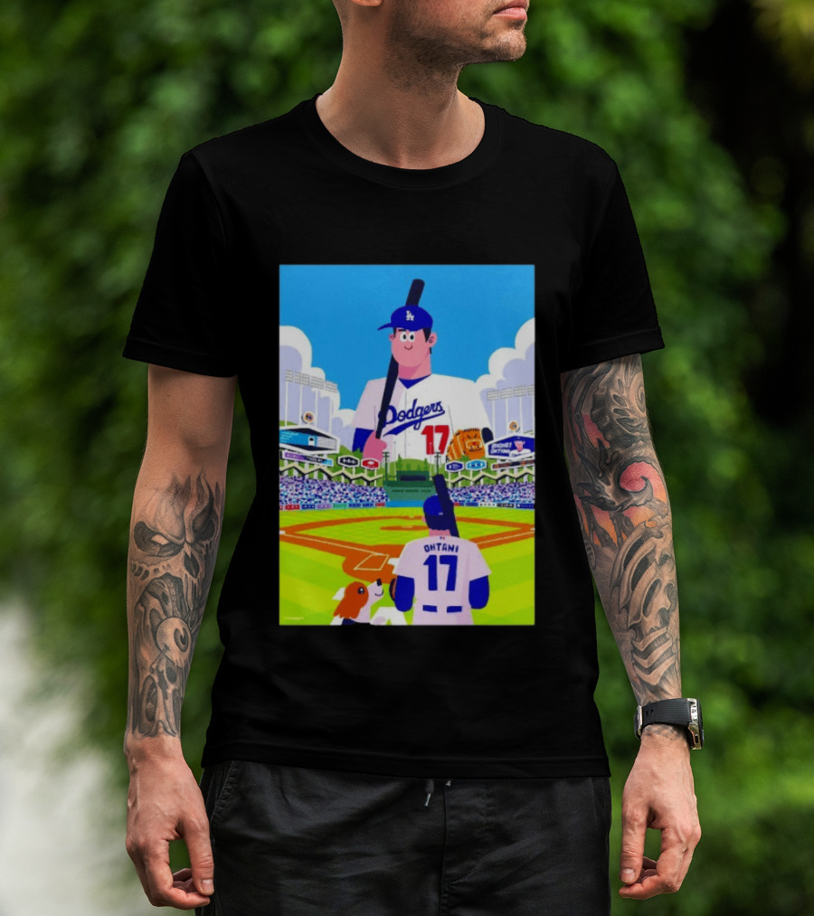 Shohei Ohtani Massive Los Angeles Dodgers 2026 World Baseball Classic Stadium Scene T-Shirt