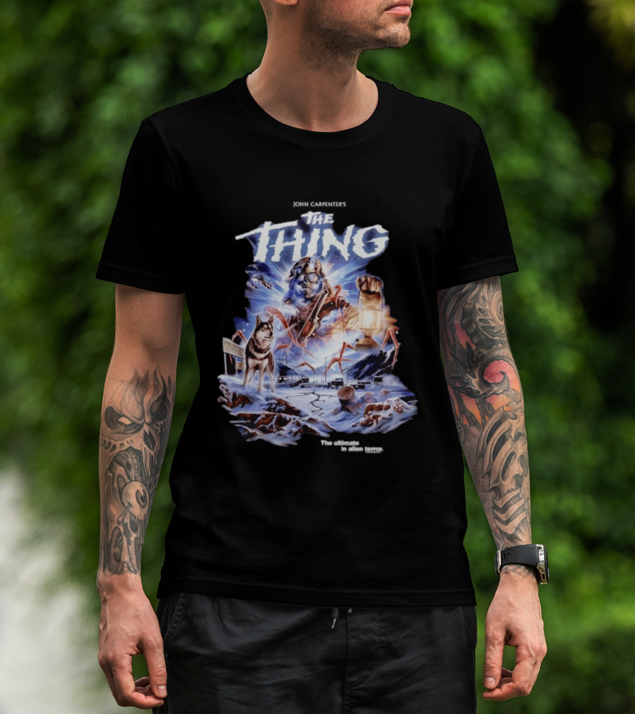 John Carpenter's The Thing The Ultimate In Alien Terror Retro Horror Movie T-Shirt