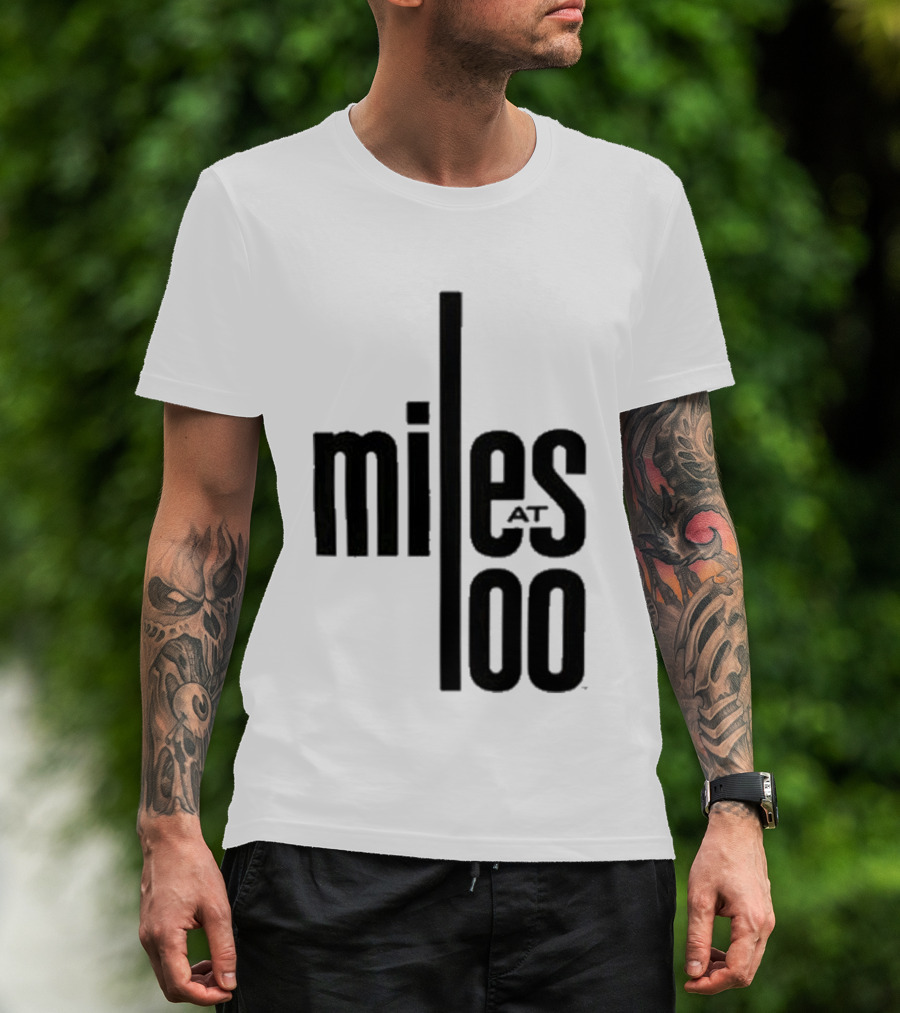 Miles Davis Miles At 100 Black T-Shirt