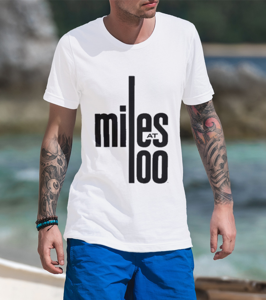 Miles Davis Miles At 100 Black T-Shirt