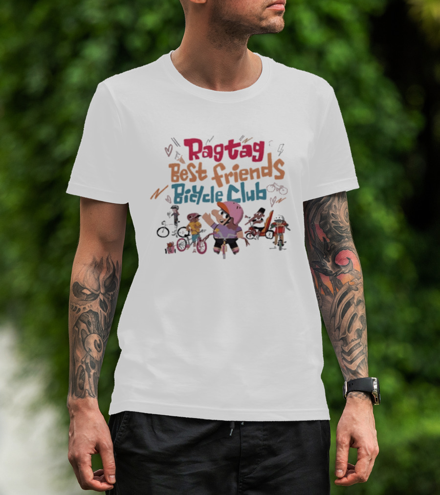 Ragtag Best Friends Bicycle Club Fun T-Shirt