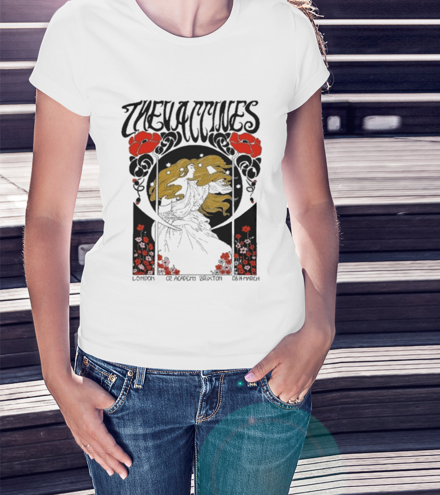 The Vaccines March 13 2026 London Alphonse Mucha T-Shirt