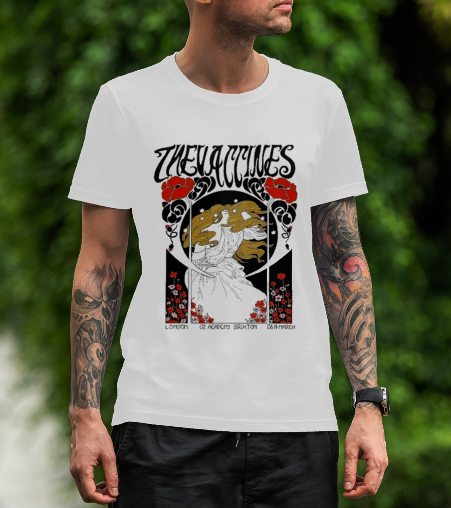 The Vaccines March 13 2026 London Alphonse Mucha T-Shirt