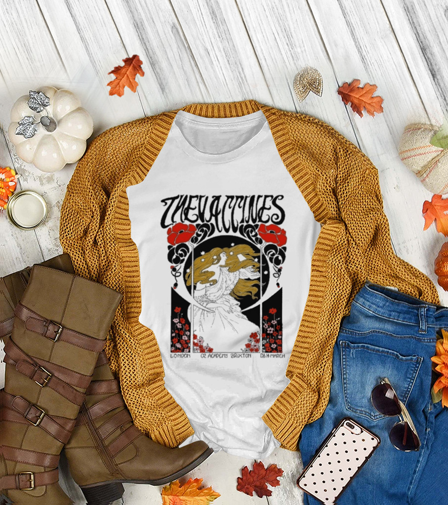 The Vaccines March 13 2026 London Alphonse Mucha T-Shirt
