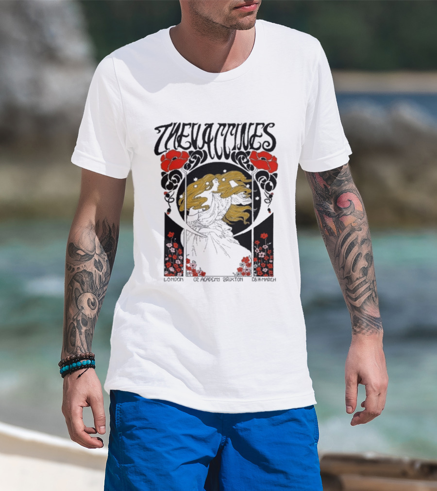 The Vaccines March 13 2026 London Alphonse Mucha T-Shirt