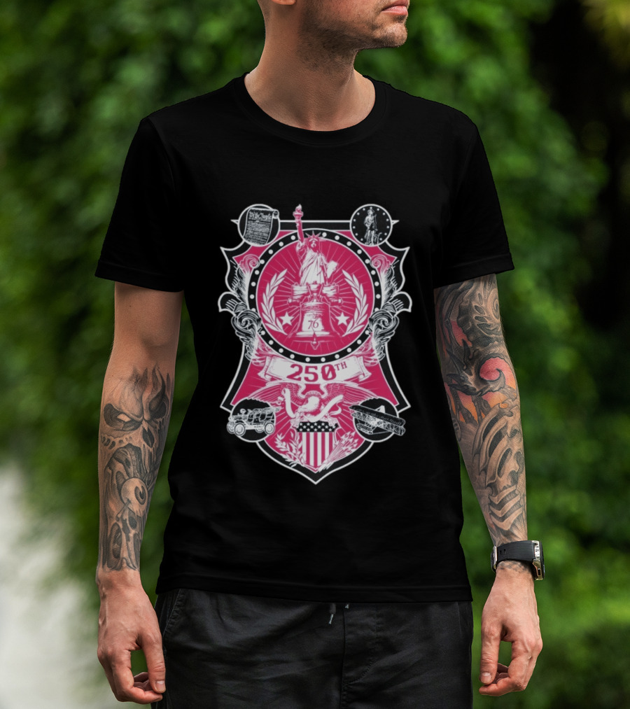 250th Commemorative Liberty Bell Stars And Stripes Celebration T-Shirt