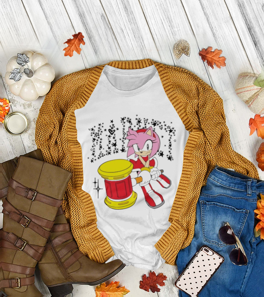 TiaCorine x Hedgehog Amy Rose Collaboration T-Shirt