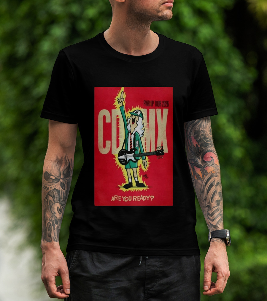 AC DC PWR UP Tour 2026 CDMX Are You Ready T-Shirt