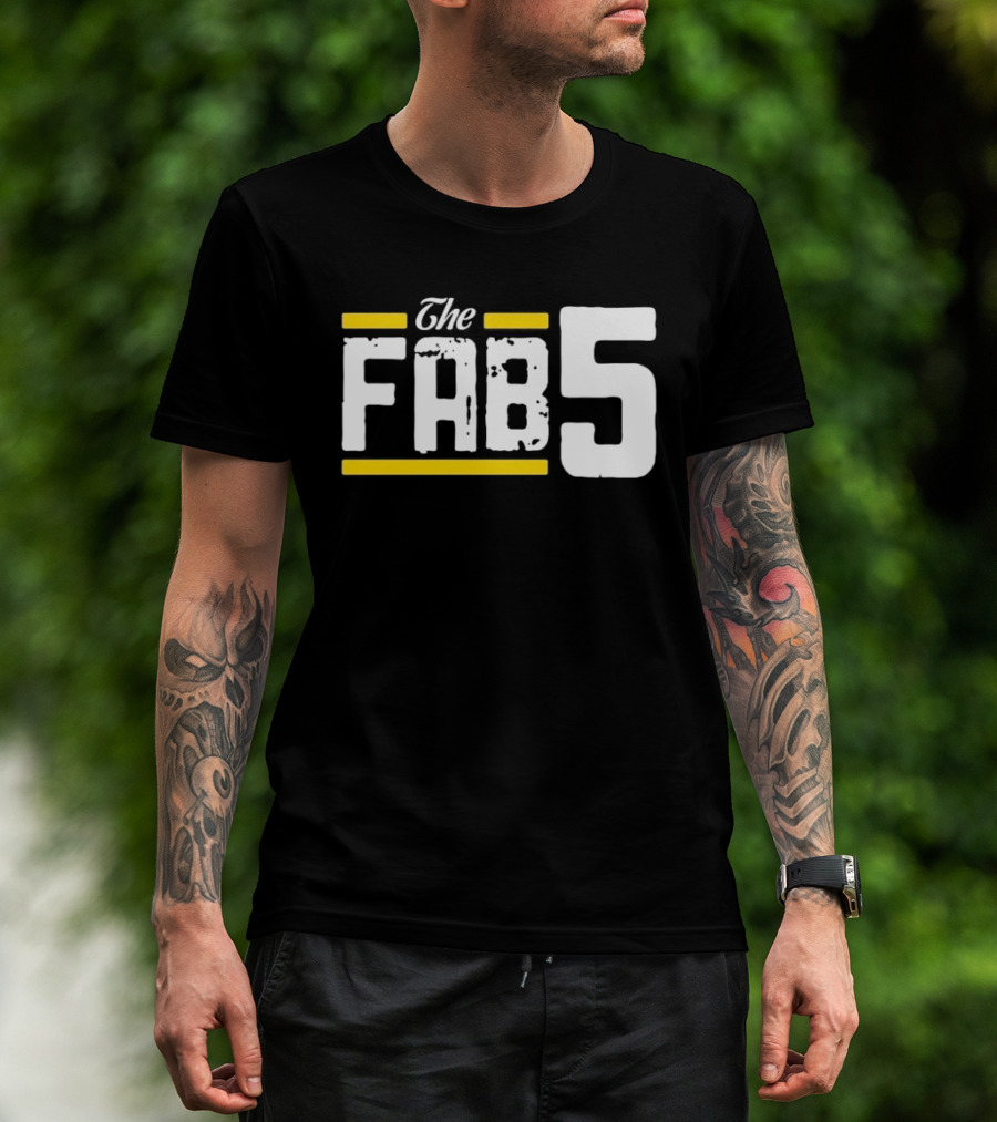 The Fab 5 Bold Yellow Accents T-Shirt