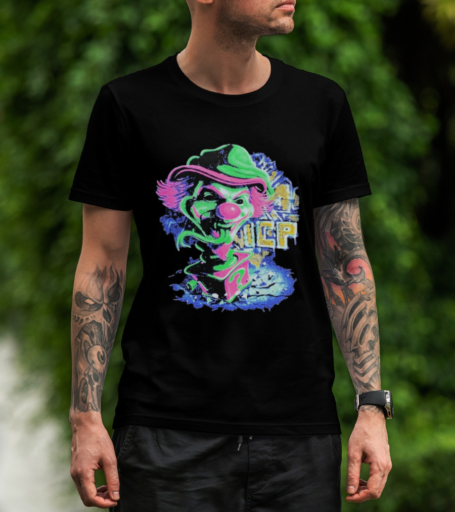 Insane Clown Posse ICP Jack In The Riddle Box Psychedelic Clown T-Shirt