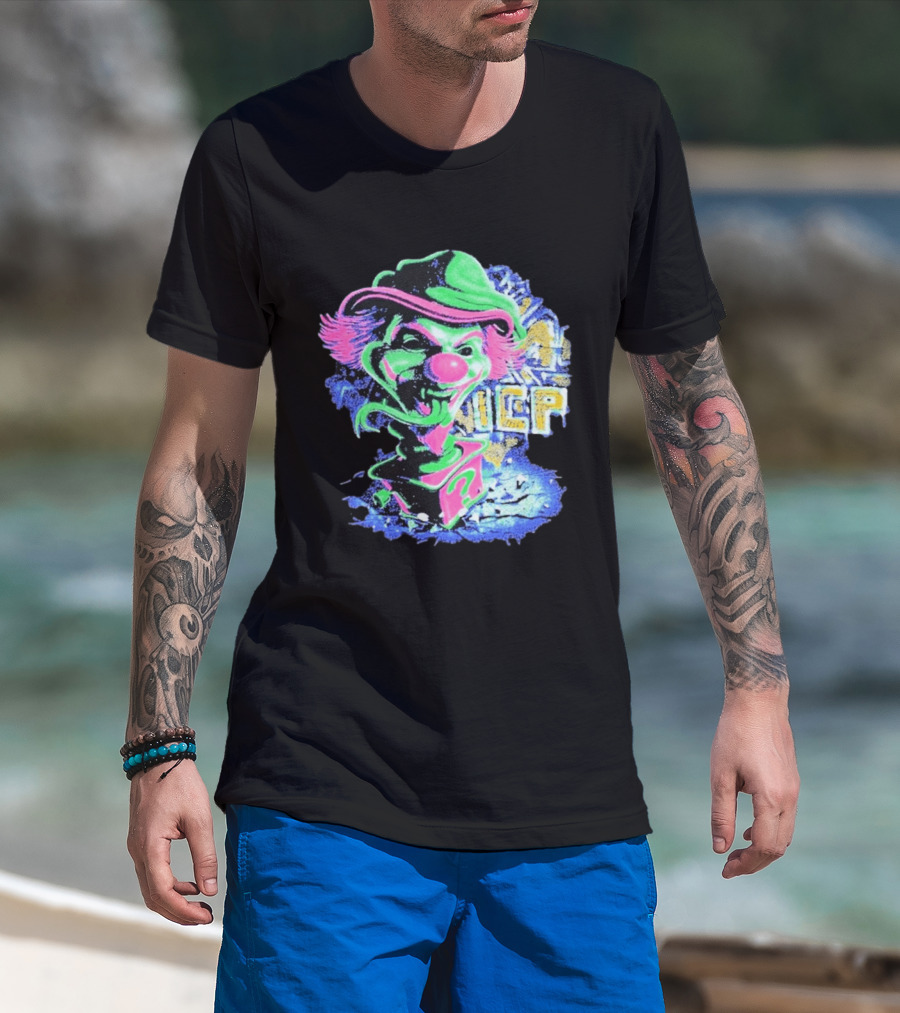 Insane Clown Posse ICP Jack In The Riddle Box Psychedelic Clown T-Shirt